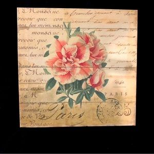 Canvas Art Pink Camellia 9.5x9.5x1.25
